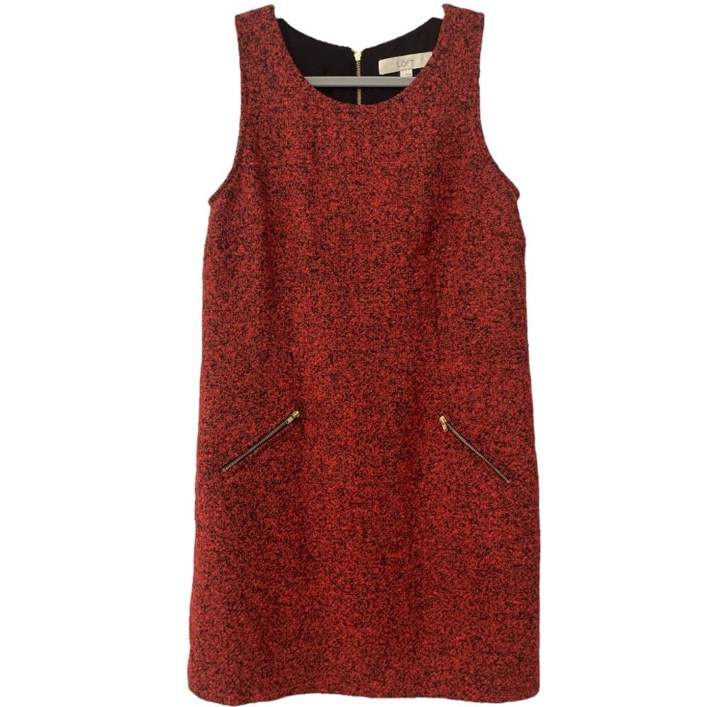 Loft Ann Taylor Women’s Boucle Wool Viscose Blend Tank Dress. Size 6.